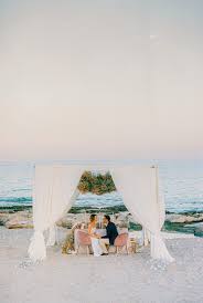 Beach Vow Renewal In Greece With Clouds Of Baby S Breath With Images Coastal Wedding Inspiration Vow Renewal Beach