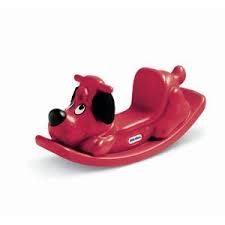 Rockin Puppy Red Classic Rocking Horse Rocking Animal Toy Toddler Toys