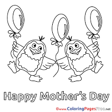 Discover thanksgiving coloring pages that include fun images of turkeys, pilgrims, and food that your kids will love to color. Penguins Balloons Free Colouring Page Mother S Day