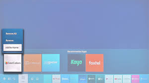 Rearrange Apps On A Samsung Tv Samsung Australia