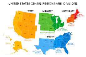 What Is A Regional Map 5 Us Regions Map And Facts | Mappr