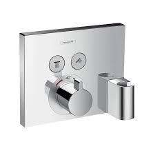 Bei wenig raum zwischen armatur und wand wechseln sie einfach zur vertikalen griffposition. Hansgrohe Showerselect Thermostat Unterputz Fur 2 Verbraucher Mit Fixfit Und Portereinheit 15765000 Emero De