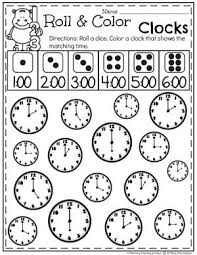 Roll And Cover Clocks Time Telling Worksheets For Kids Kindergartenmath Kindergarten K Kids Math Worksheets Money Worksheets Kindergarten Math Activities