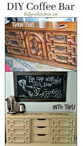 With three shelves to hold all your coffee items, you have all you need to make a cozy coffee pit stop. Diy Coffee Bar Ideas Convert An Old Dresser Or Table Thrifty Nw Mom