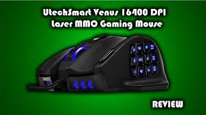 UtechSmart Venus 16400 DPI High Precision Laser MMO Gaming Mouse [ IGN's  PICK] - YouTube