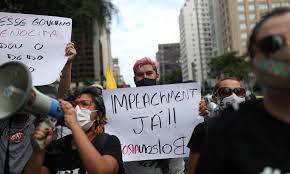 Signs referring to bolsonaro's actions amounting to a genocide were seen at the demonstrations. Manifestantes Fazem Protestos Pelo Impeachment De Bolsonaro E De Apoio A Vacinacao Jornal O Globo