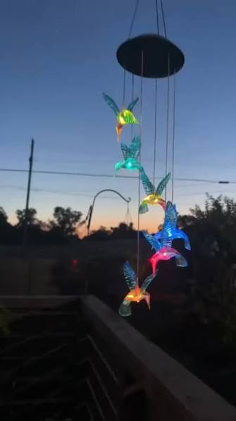 Lampara Colgante Solar De Colibri Movil De Viento . Precio: 35.000 .  🛵CONTRA ENTREGA EN TODO EL PAIS HASTA LA PUERTA DE TU CASA. 🛍️📦 Cada  colibrí cuenta con una luz LED