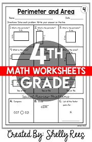 Our premium worksheet bundle contains 10 activities to challenge your students and help them understand each and every topic required at 4th grade level math. 4th Grade Math Worksheets Free And Printable Appletastic Learning