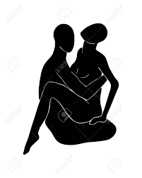 A Couple Of Man And Woman Are Having Sex While Sitting. Monochrome  Illustration Of People Silhouettes. Royalty Free SVG, Cliparts, Vectors,  and Stock Illustration. Image 146197473.