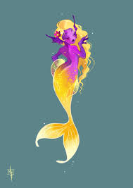 Artstation Mermaid 1 Tatiana Ortaliz Mermaid Art Mermaid Drawings Fantasy Mermaids