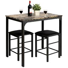 Kitchen > counter + tabletop. 3 Pcs Pub Bar Table Set Kitchen Counter Height Table Set W 2 Stools For Sale Online Ebay
