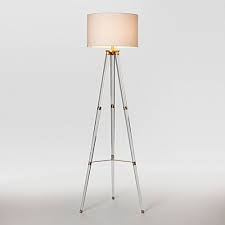 Tripod floor lamp, remote control modern tall lamp, mid century lamp, standing lamp for living room and bedrooms, living room light, linen modern and aesthetic, the lepower tripod floor lamp looks great in your home or office. Project 62 Delavan Tripod Floor Lamp Clear Metal Acrylic Vip Outlet