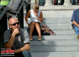 Upskirt Collection Spy upskirt, of beautiful blonde in denim mini 347979 -  Good Sex Porn