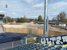 Ich bin davon überzeugt, dass das neuartige. Bau Der Neuen Nordtribune In Jena Beginnt Stadionwelt