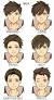 Brown Anime Boy Short Hair
