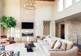 Enjoy dinner in the formal dinning room with vintage chandelier. Great Room Vs Living Room The Main Differences