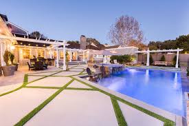 Above ground pool deck ladder. Modern Pool Decking Trends Luxury Pools Outdoor Living
