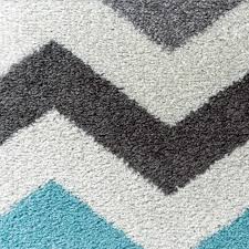 Paco home wohnzimmer teppich, rauten muster in pastell farben, moderner boho ethno look. Kurzflor Teppich Turkis Grau Zick Zack Linien 1830t 200x280