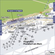 Auf der karte sind vorgeführt information, bepäckausgabe, treffpunkt, parkplaz, taxi, mietwagen, shoppen, restaurants, gates, terminal in flughafen frankfurt am main. Karte Frankfurt Am Main Flughafen Grebemaps Kartographie