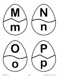 They build language skills, increase vocabulary and encourage conversation. Easter Egg Alphabet Matching Game Printable Spring Activity Supplyme