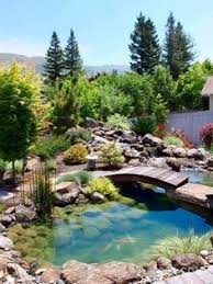 Garten Mit Steinen Gestalten Teich Anlegen Brucke Bauen Wasser Im Garten Wasserspiel Garten Garten