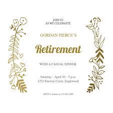 Create your own retirement & farewell party invitation or flyer to download, print or send online for free. Side By Side Gold Retirement Farewell Party Invitation Template Free Greetings Island Retirement Party Invitations Retirement Invitation Card Party Invite Template
