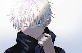 Favorite male character with white hair is satoru gojo from jujutsu kaisen. Gojou Satoru Jujutsu Kaisen Drawn By Kayanogura Danbooru