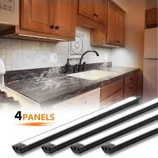 Best edge lit led strip. Under Cabinet Lighting Kit 4pcs 12 Inches Under Counter Lights 12w 840 Lumens Dimmable Led Kitchen Cabinet Strip Lights Daylight 6000k Buy Online In Botswana At Botswana Desertcart Com Productid 123860465