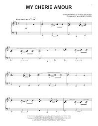 Stevie Wonder My Cherie Amour Jazz Version Sheet Music Notes Download Printable Pdf Score 162708