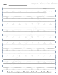 These practice cursive handwriting worksheets are in pdf format, easy to print, and fun to use! Tracing Cursive Letters Worksheets Alphabets A Z Your Home Teacher