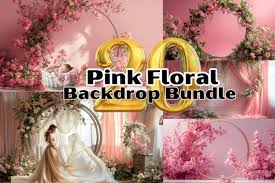 Maternity Digital Backdrop, Pink Floral Maternity Digital Overlay,  Pregnancy, Newborn Digital Background, Realistic Photoshop Flower Overlay