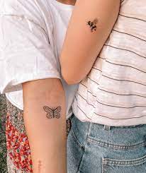 Butterfly Tattoo Bumblebee Tattoo Matching Tattoos Matching Best Friend Tattoos Tattoos For Daughters