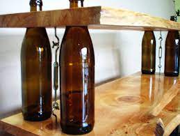 We love this diy coffee table top, just because wine corks are so practical and give off a chic look. Diy Modular Shelving Using Repurposed Wine Bottles