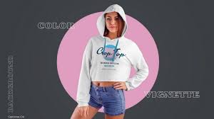 Free Women Crop Top Hoodie Mockup Free Mockups Psd Psfiles In 2020 Hoodie Mockup Hoodie Mockup Free Crop Top Hoodie