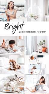 5 Lightroom Presets For Mobile Dng Desktop Lrtemplate Bright Is A Pack Of 5 Lightroom Presets Gre Lightroom Lightroom Presets Lightroom Presets Free