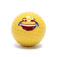 1 pcs Golf Ball Emoji Funny Cute Golf Ball Accessory Gift Rubber ...