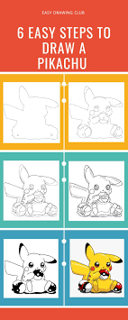 Learn Pikachu Drawing In 6 Easy Steps By Easy Drawing Club Pikachudrawingeasy Pikachudrawingcute Pikachudrawingsket In 2020 Easy Drawings Pikachu Drawing Drawings