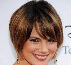 For extra drama, try styling with glamorous shades and a bold lip. Short Hairstyles For Heavy Women Over 40 Short Hairstyles For Thick Hair Cute Hairstyles For Short Hair Short Hair Styles For Round Faces