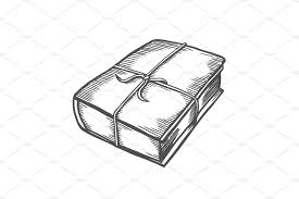 Illustration Of Old Book Hand Drawn Vector Illustrations Hand Illustration Old Books