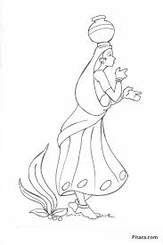 | native americans, native, american, indian, tribe, Indian Village People Coloring Pages Pitara Kids Network