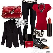Clothing if you're looking for a new season fashion update, you're in the right place. Red Y To Rock And Roll 80s Rock Fashion Women Red Y Fashion