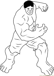 The muscular giant first appeared in the 1960s in a comic book. Incredible Hulk Coloring Page For Kids Free Hulk Printable Coloring Pages Online For Kids Coloringpages101 Com Coloring Pages For Kids