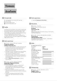 What are the most important financial planner job skills to have on my resume? Financial Advisor Resume Template Kickresume