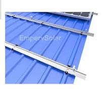 Aluminum Rail For Roof Structure Silver Solar Panel Mounting ...
