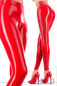 Skin Tight Latex Leggings with Cameltoe Effect