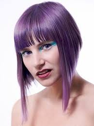 Lavender Bob Edgy Hair Purple Hair Bold Hair Color