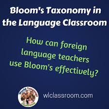 Bloom S Taxonomy In The Foreign Language Classroom French Spanish Www Wlclassroom Com Classroom Language Foreign Language Learning Taxonomy