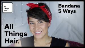 5 ways to wear and wrap a bandana for short hairstyles. 5 Ways To Wear A Bandana Youtube