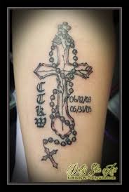Make your own gorgeous rosary beads from rose petals or any flower you like! Memorial Cross And Rosary For Kieran Dolly S Skin Art Tattoo Kamloops Bc