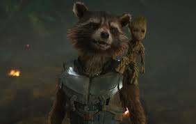 Bradley Cooper And Vin Diesel As Rocket And Baby Groot Rocket Raccoon Guardians Of The Galaxy Marvel